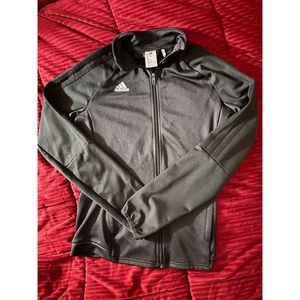 ADIDAS BLACK ZIP UP RUNNING JACKET!!!